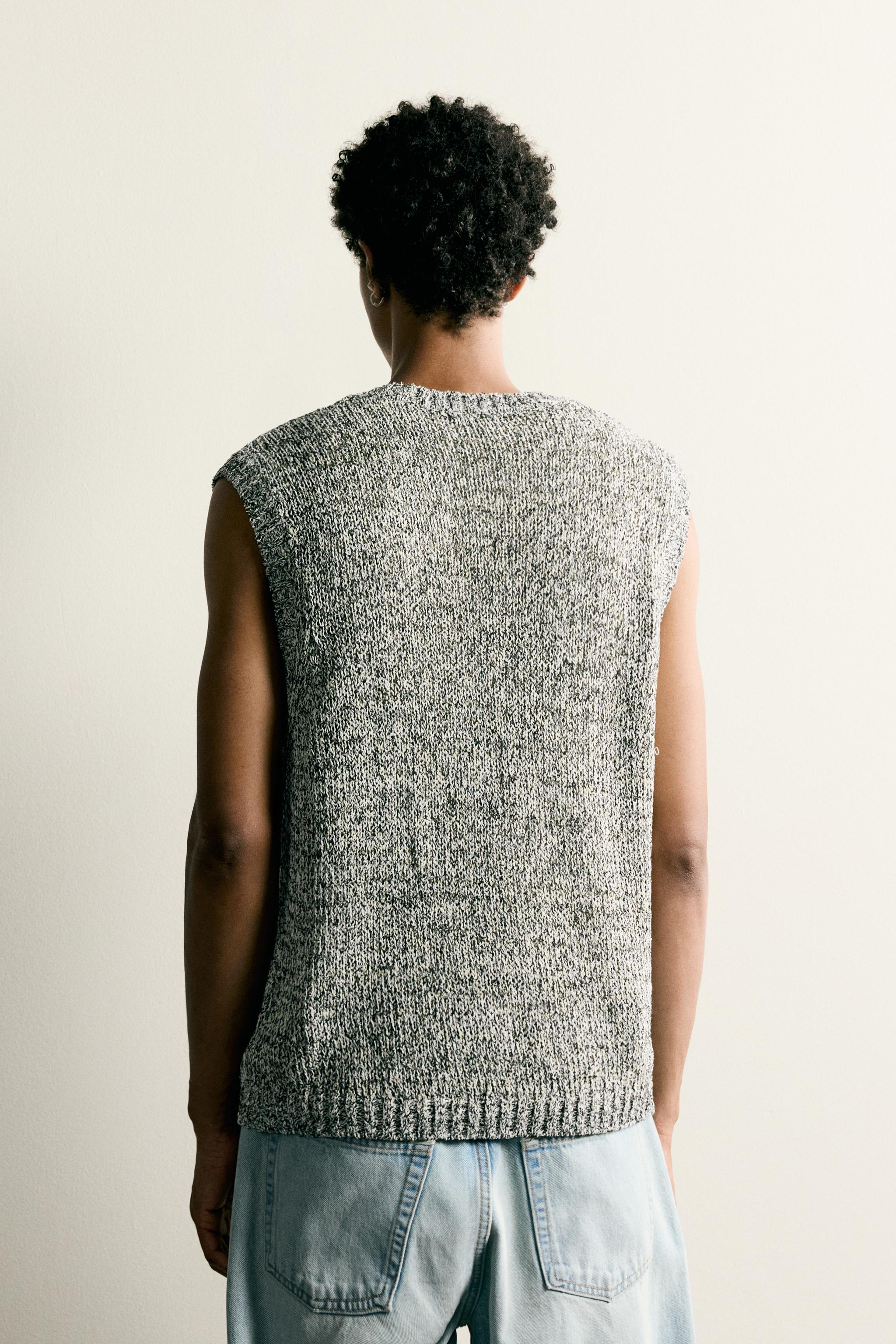 GILET EN MAILLE STRUCTURÉ
